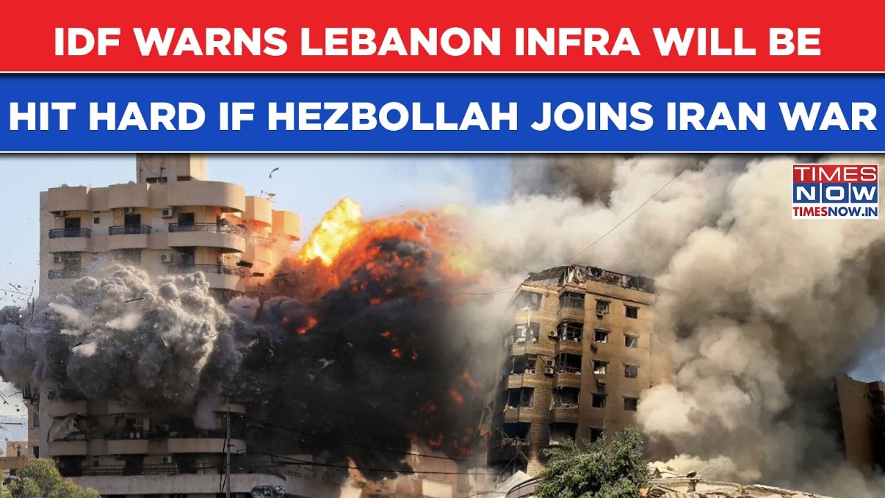 IDF Sounds Big Warning To Lebanon: Airports, Infra To Be Hit Hard If Hezbollah Joins US-Iran War