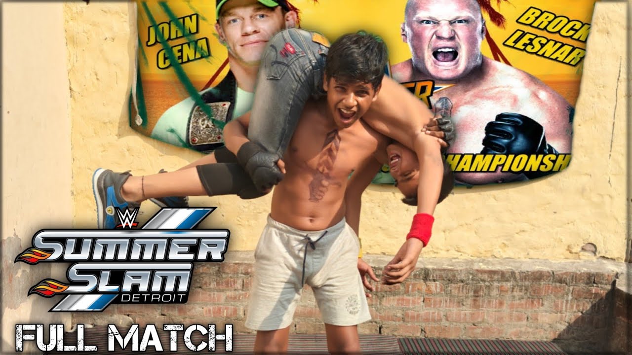 WWE Summerslam 2023 | John Cena vs Brock Lesnar Full Match | Backyard Wrestling