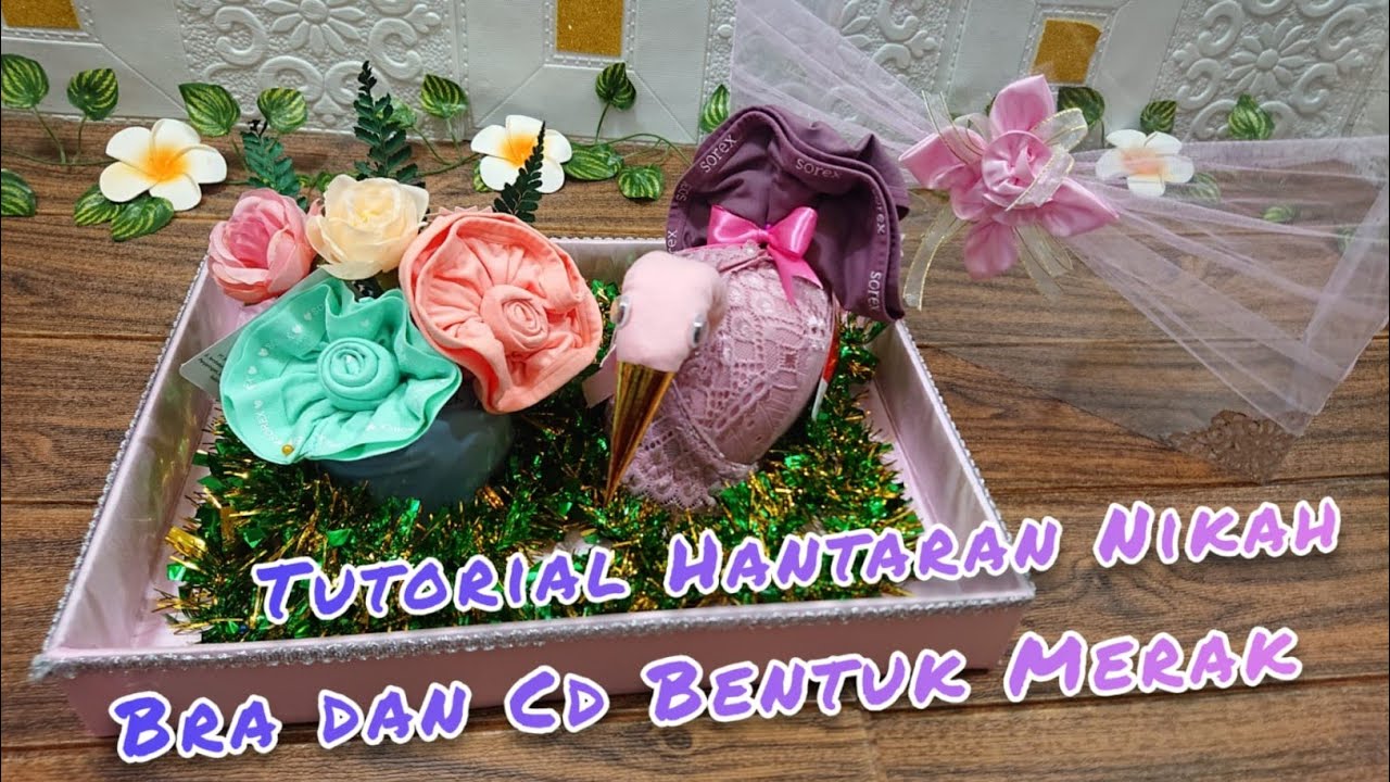 Cara Menghias Hantaran Pakaian Dalam Wanita Bentuk Merak Terbaru #hantaranpernikahan #hantaran