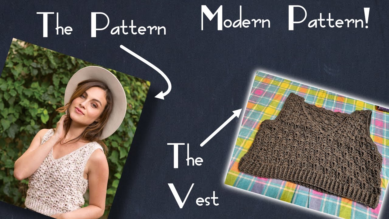 A Modern Vest From Interweave Crochet (RIP)