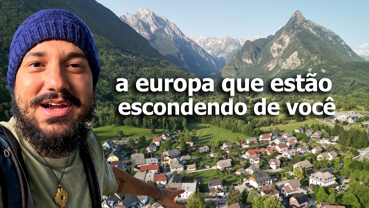 VIAJANDO A PÉ no INTERIOR da ESLOVÊNIA. 4K 🇸🇮