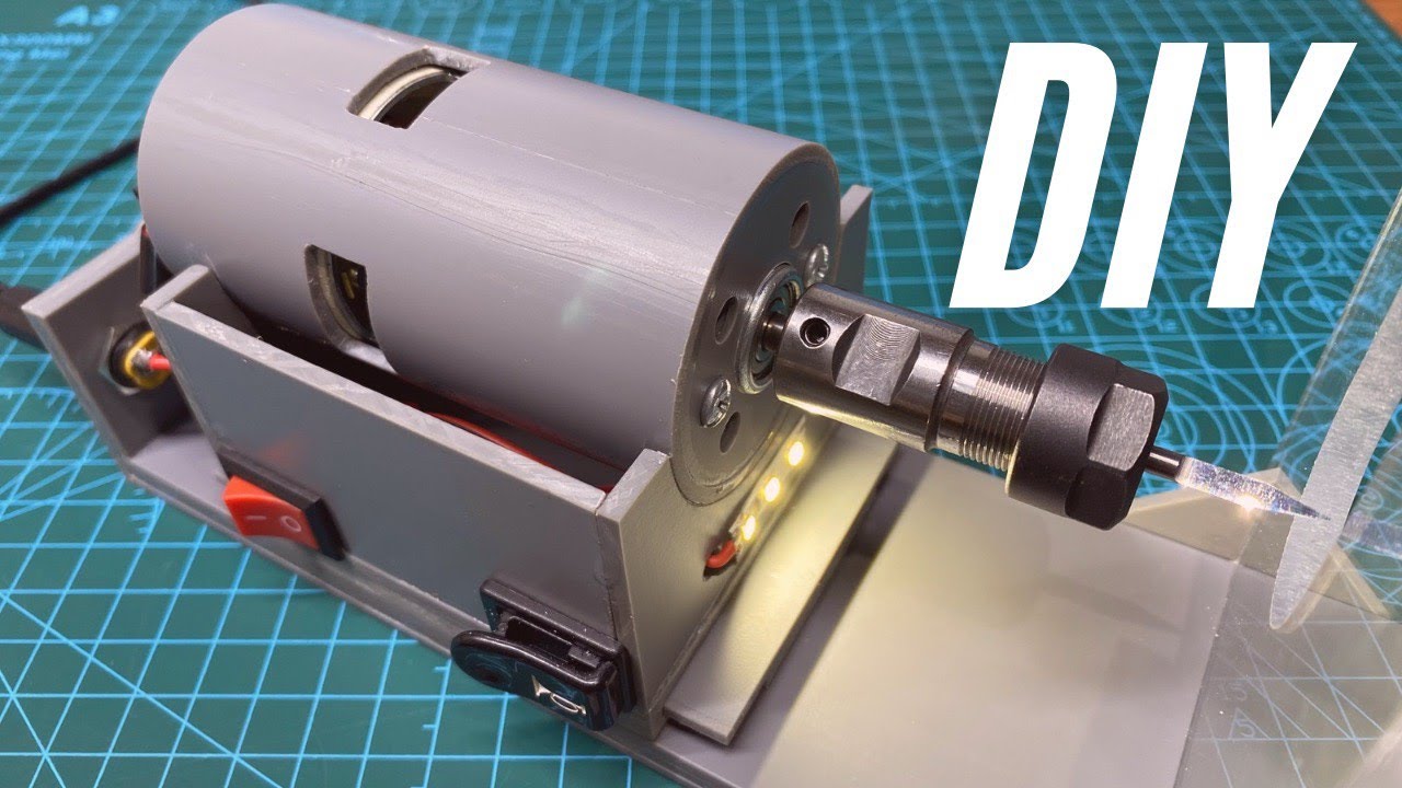 I Made A Router Trimmer From PVC And 775 Motor