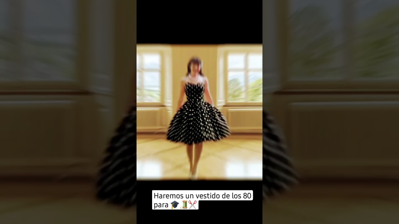 haremos un vestido de los 80 para 🎓