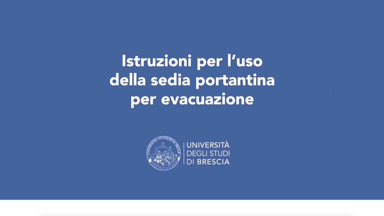 Istruzioni per l&rsquo;uso della sedia portantina per evacuazione