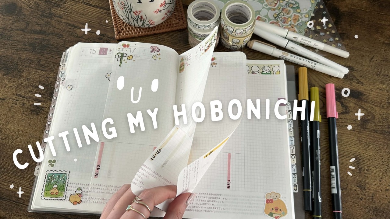 Cutting Down Hobonichi Journal Pages ✂️ Dutch Doors