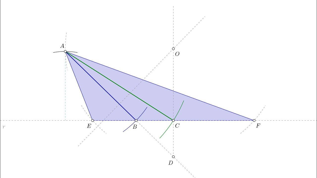 Resolver un triángulo conocidos la altura, la mediana y la bisectriz de un lado