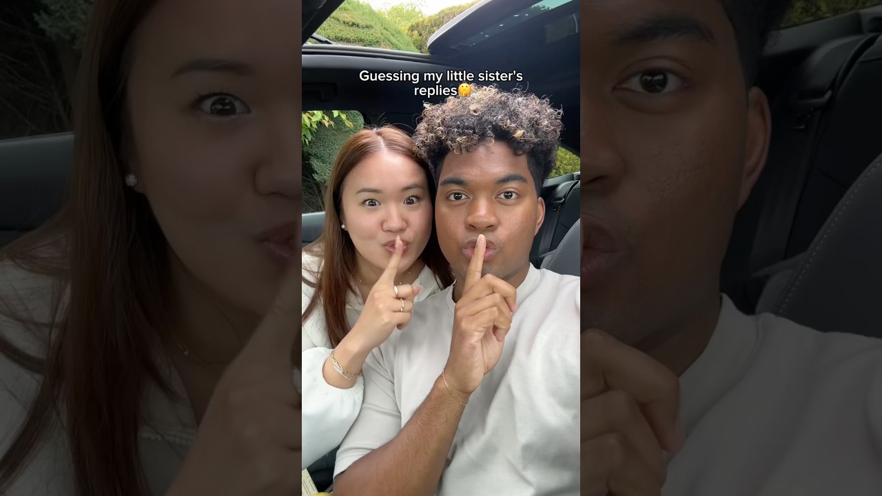 Guessing sister&rsquo;s replies challenge🤣 #couple #siblings #sister #funny #funnyvideo #relatable #fun