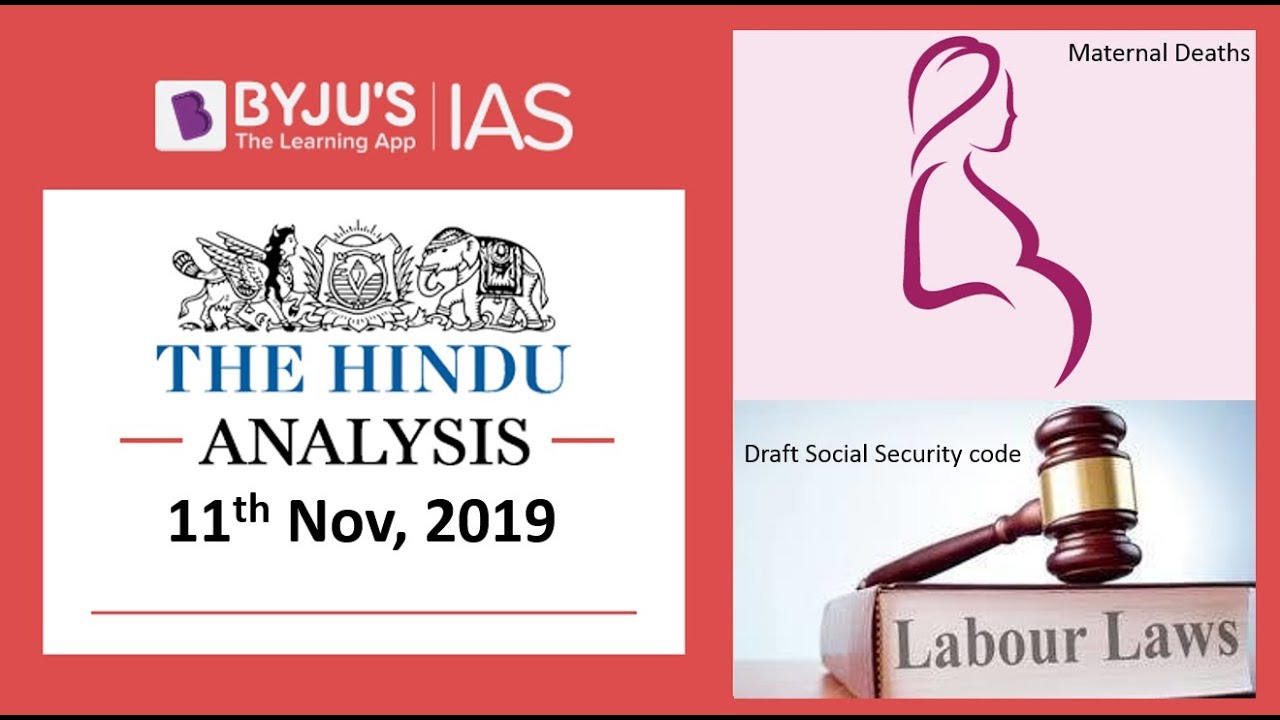 'The Hindu' Analysis for 11th November, 2019 (Current Affairs for UPSC/IAS)