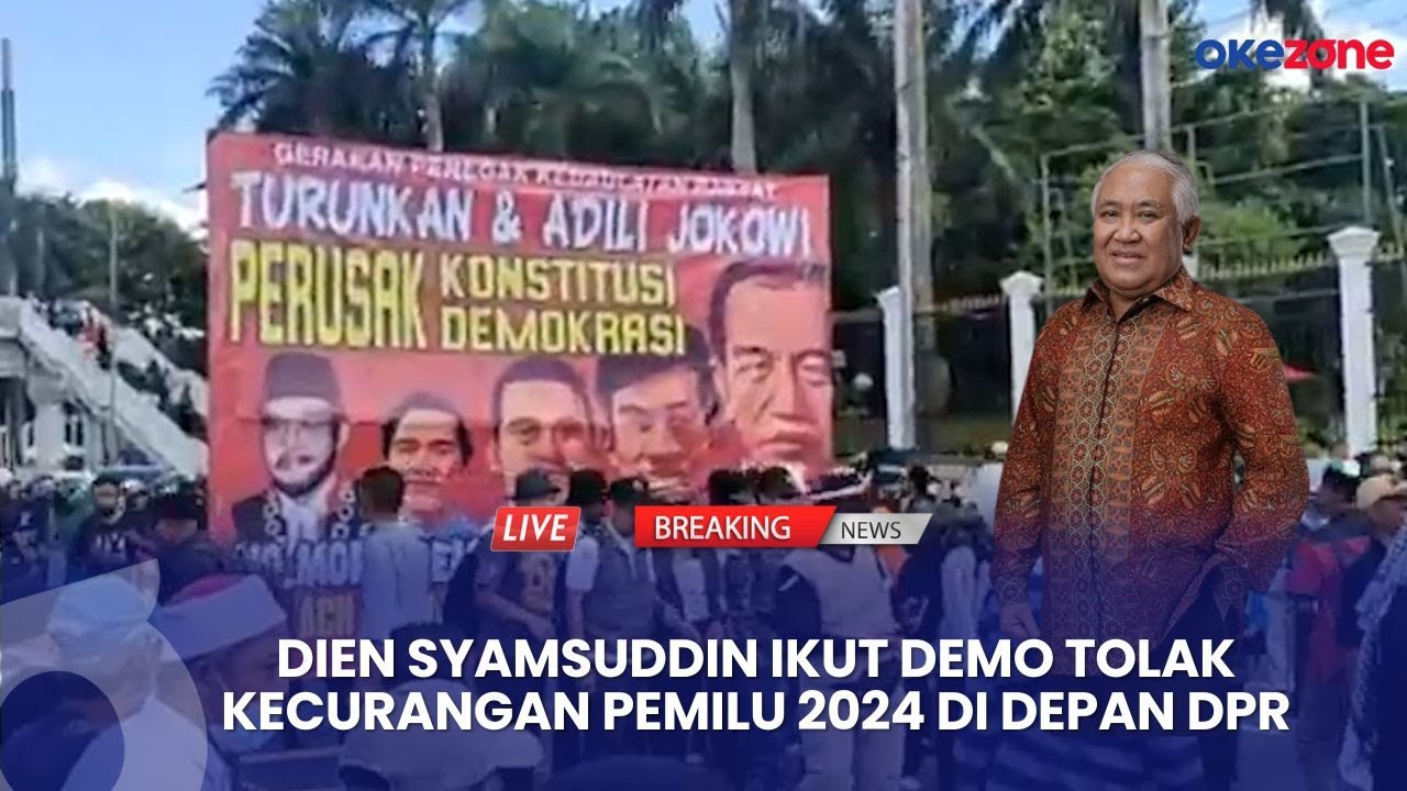 LIVE REPORT - Din Syamsuddin Bersama Aktivis danTokoh Masyarakat Demo Tolak Kecurangan Pemilu 2024