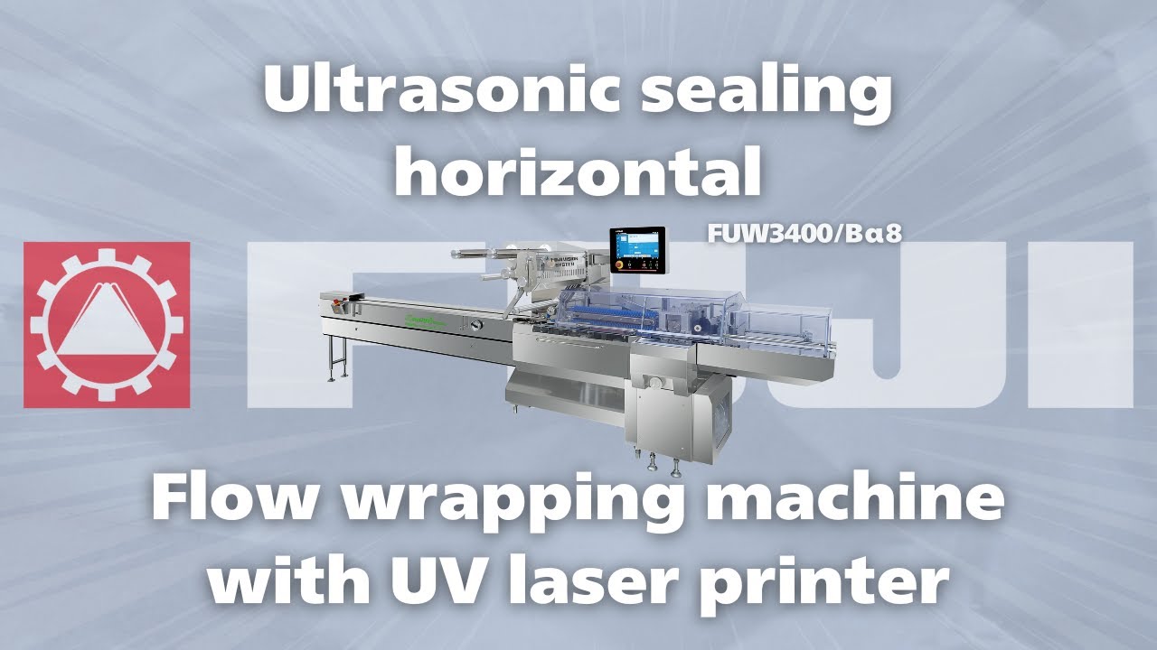 Ultrasonic Sealing Horizontal Flow Wrapping Machine with UV Laser Printer | FUW3400/Bα8