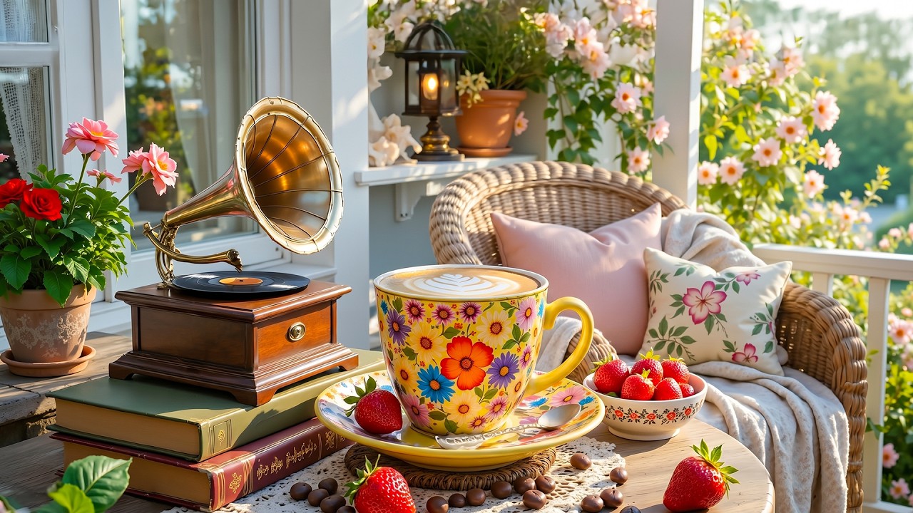 Happy June Jazz ☕ Relaxing Summer Morning Coffee with Soft Bossa Nova Instrumental for Work & Study