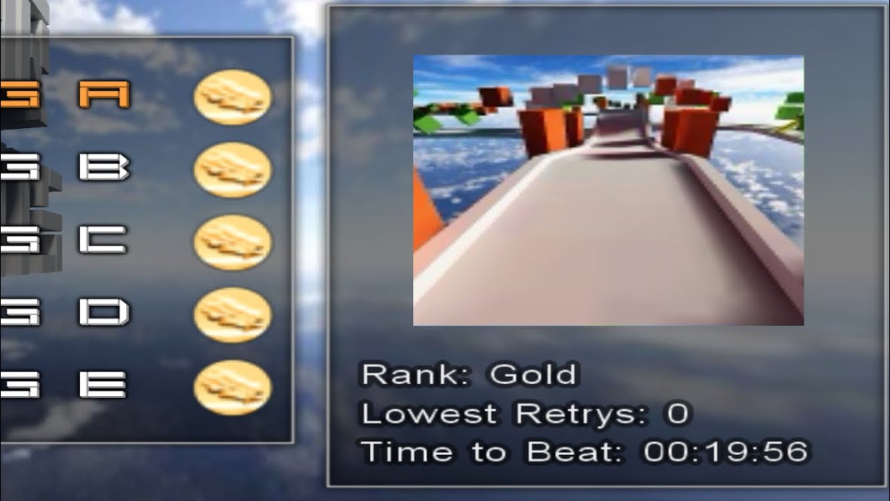 Just Learning A WORLD RECORD TIME 19:56 / Casual Platforming / Jet Car Stunts 2009