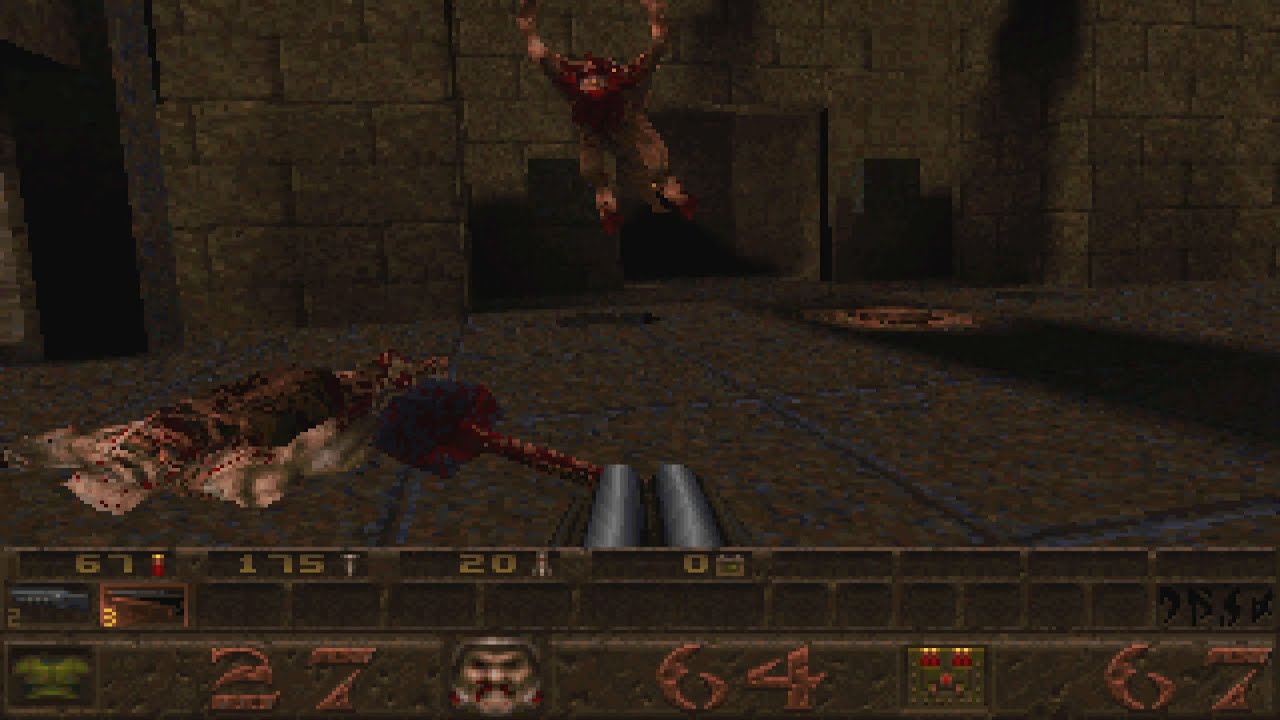 Quake 0.91- E1M2 - Castle of the Damned