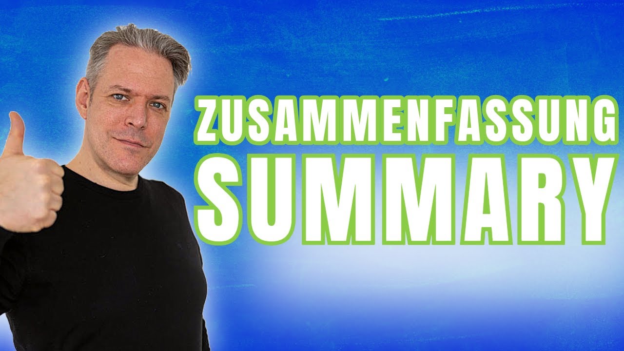 Zusammenfasssung oder Summary in der Schule schreiben einfach erkl&auml;rt #lernsnacks