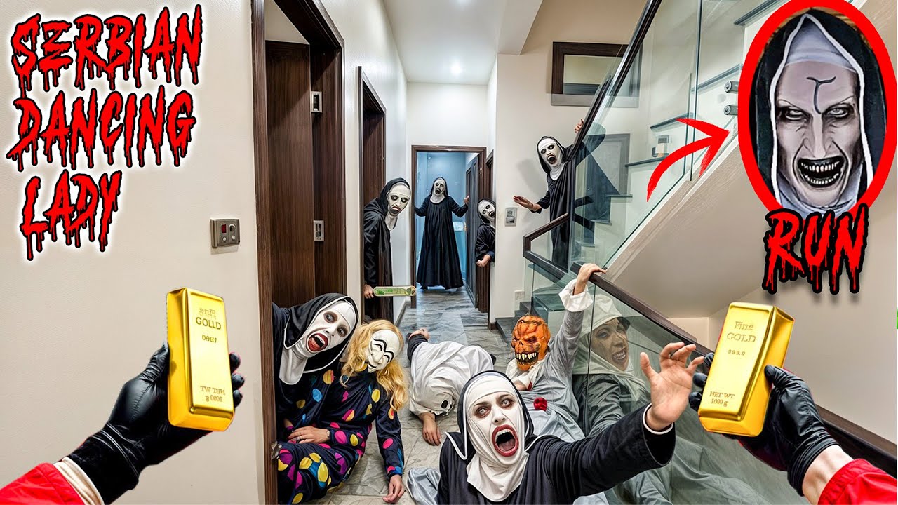 Valak’s Hunting Ground: Costume Party Turns Into a Nightmare! 😱🔪🏃‍♀️| Chase Pov Horror Film