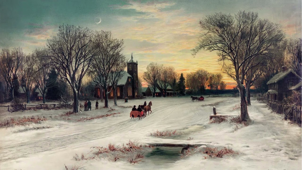 Vintage Winter Free Tv Art Wallpaper Screensaver Home Decor Samsung Oil Painting Digital Cozy