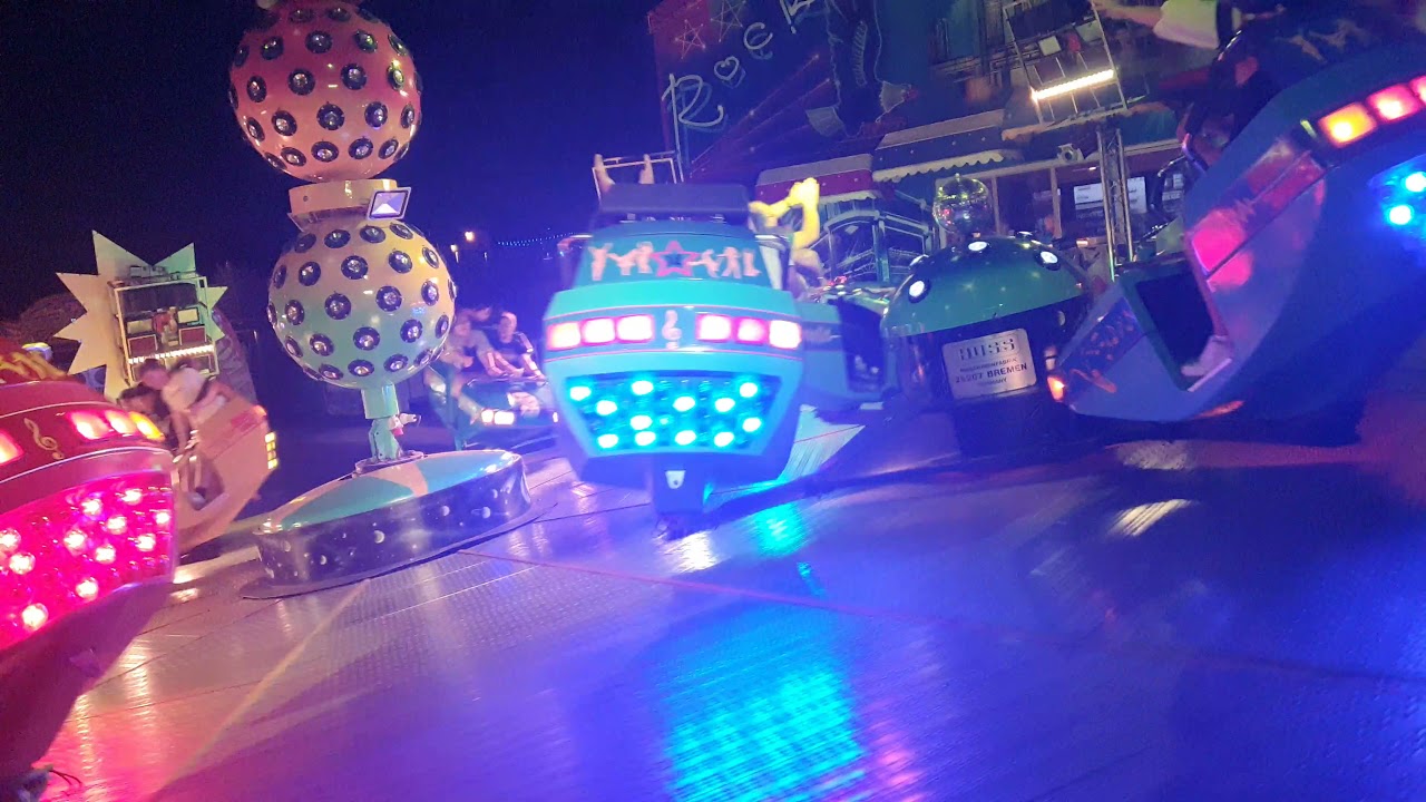 Zittauer Sommer Kirmes 2021 am Osee Sachsen, Germany Abschluss Fahrt Breakdance (4K 60fps)