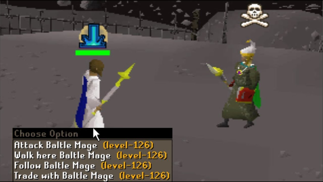 I made myself look like a Mage Arena NPC