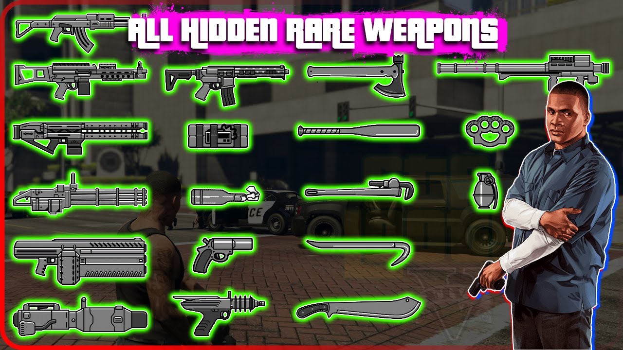 GTA 5 - All Secret and Rare Weapon Locations (Rail Gun, Up-n Atomizer & more)
