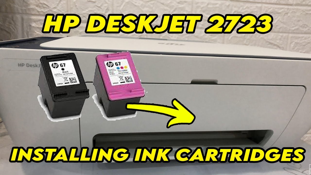 HP Deskjet 2723 : How to Install & Replace Ink Cartridges