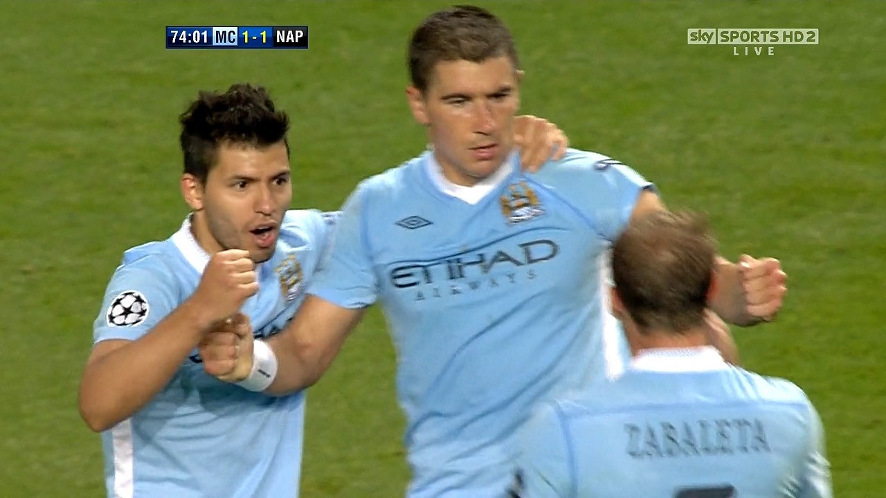 Sergio Kun Aguero Vs Napoli (UCL) (Home) (14/09/2011) HD 720p By YazanM8x