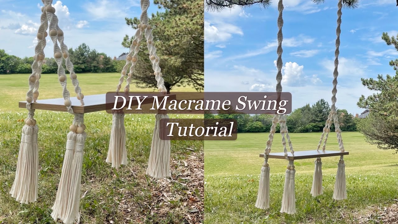 DIY/How To Make a Macrame Swing/Macrame Tutorial/Step By Step