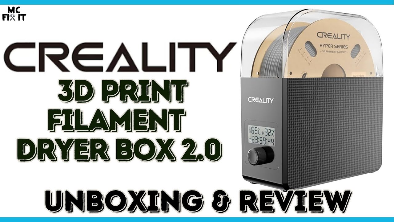 Creality Filament Dryer Box 2.O Unboxing and Review