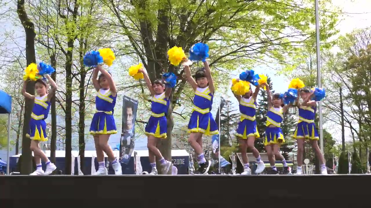 ダンススタジオMPF MPF CHEER(天童クラス) 2022.04.23 モンテディオ山形ホームゲームイベント ステージだモン