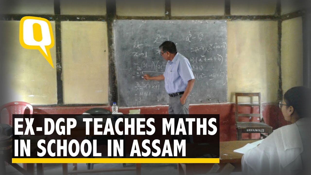Assam&rsquo;s Ex-DGP Teaches Mathematics at Govt School Post-Retirement