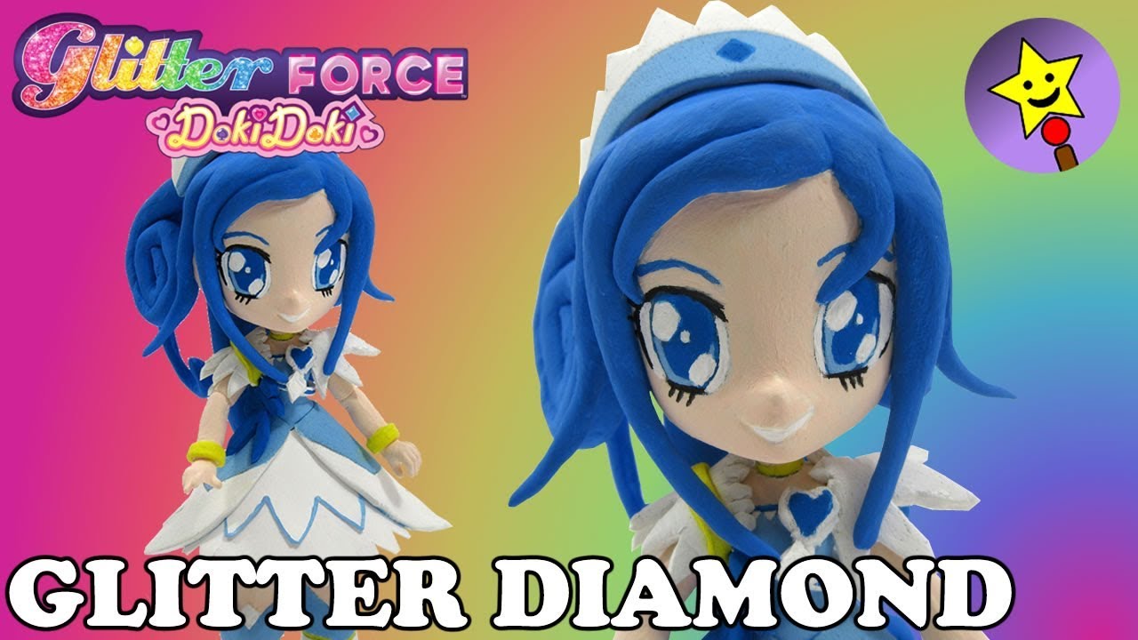 CUSTOM Glitter Force Doki Doki Glitter Diamond DokiDoki PreCure Cure Diamond Doll DIY Tutorial