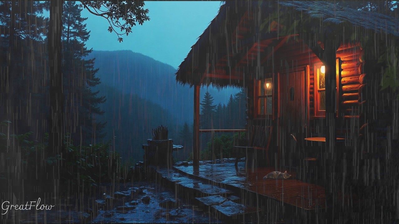 Gentle Forest Rain Sounds at Night 🌧️ Relaxing Nature Ambience for Sleep