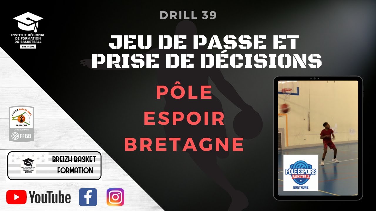 ➡️ Drill 39 - Jeu de Passes et prise de décision 🏀