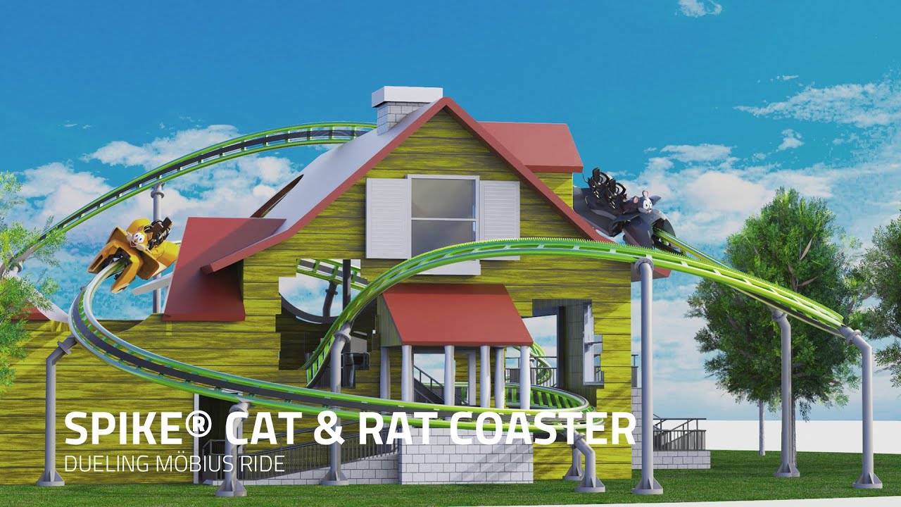 Spike® Cat & Rat - new Maurer Rides family coaster