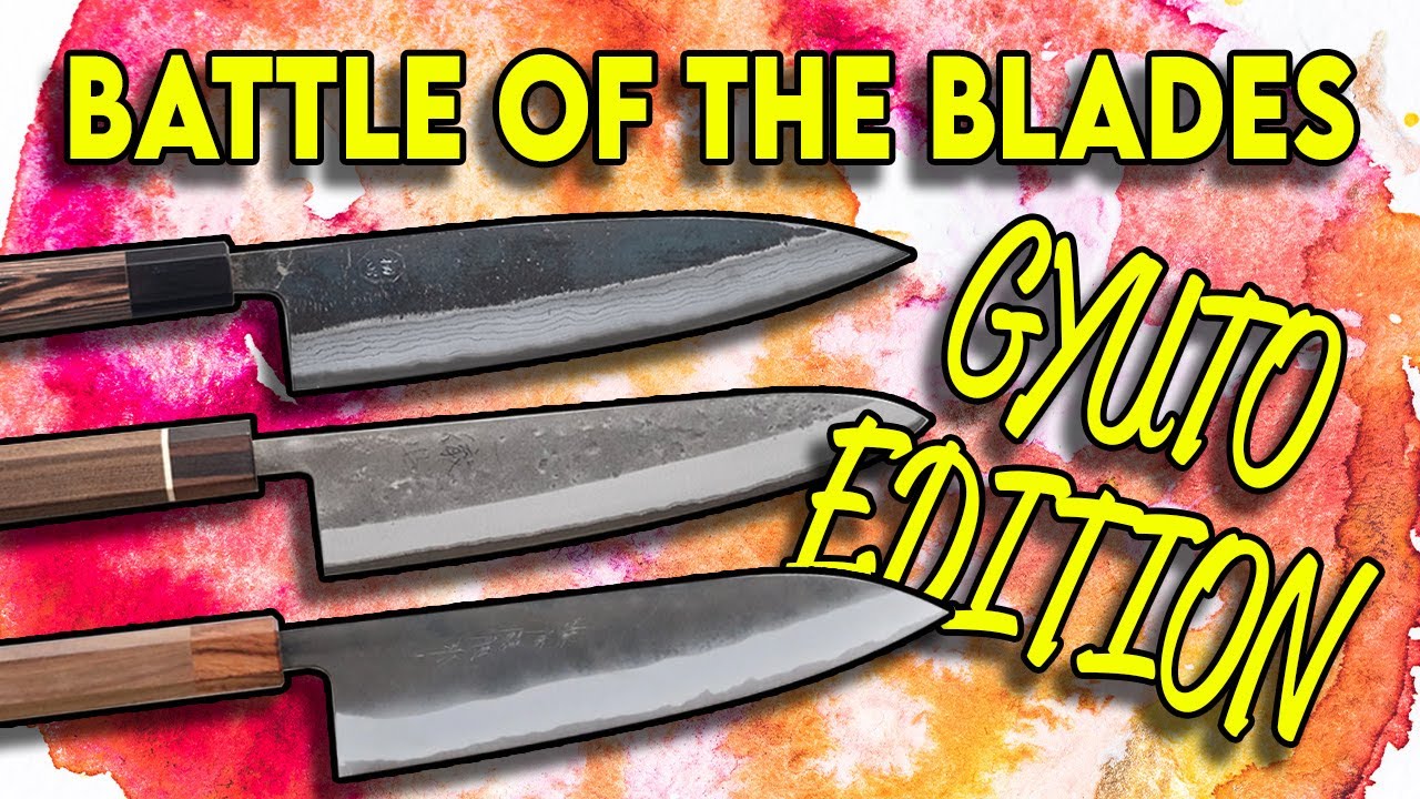 BATTLE OF THE BLADES - GYUTO 210MM - ITTETSU, HATSUKOKORO, SHIRO KAMO