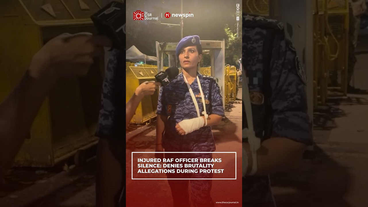 INJURED RAF OFFICER BREAKS SILENCE: DENIES BRUTALITY ALLEGATIONS DURING PROTEST