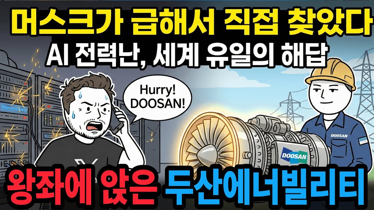 두산에너빌리티, 지금 사면 늦을까? 머스크가 선택한 '이 이유'가 주가의 운명을 바꿉니다