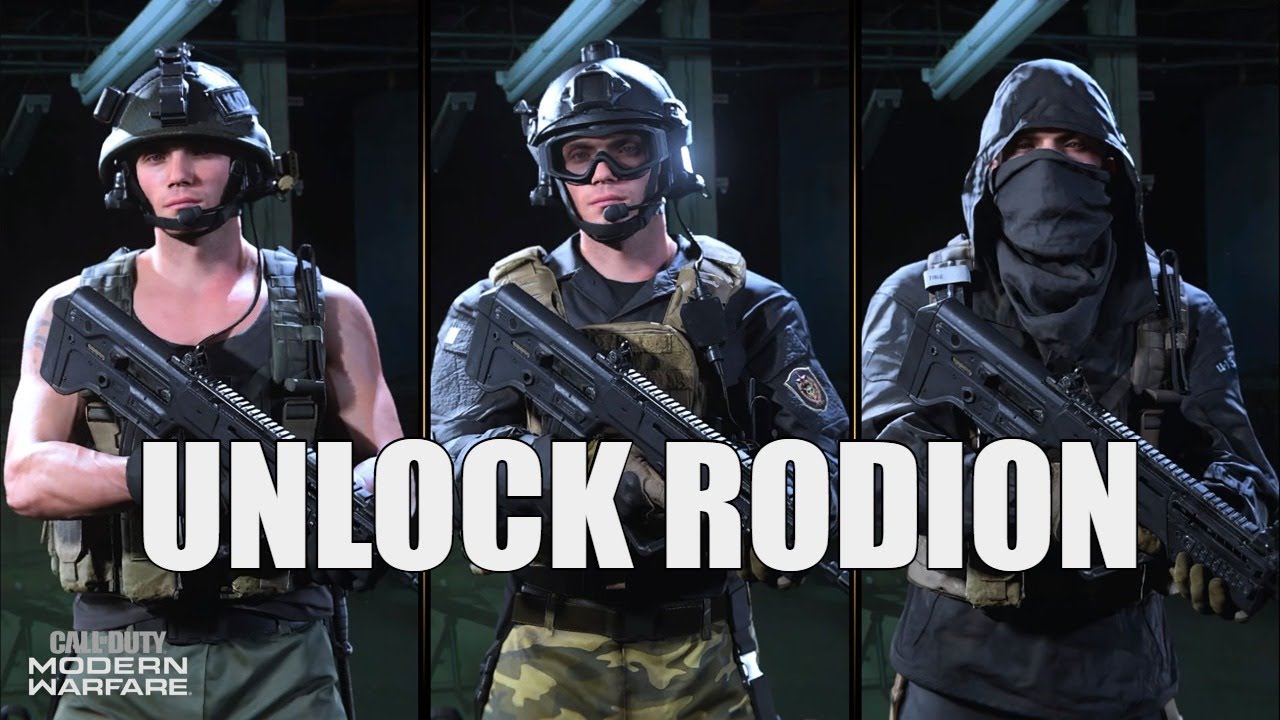 Fastest And Easiest Way To Unlock RODION In Modern Warfare Operation PALADIN