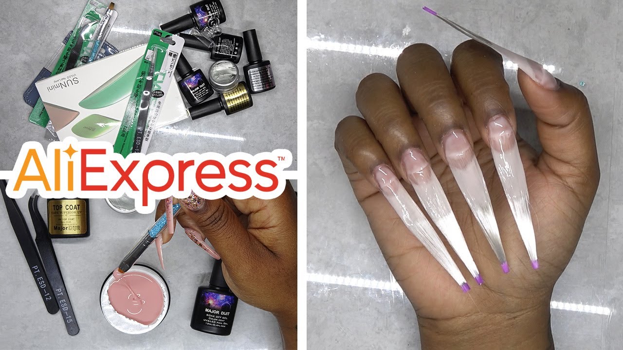 DIY Testing Fiberglass Nail Kit from Aliexpress