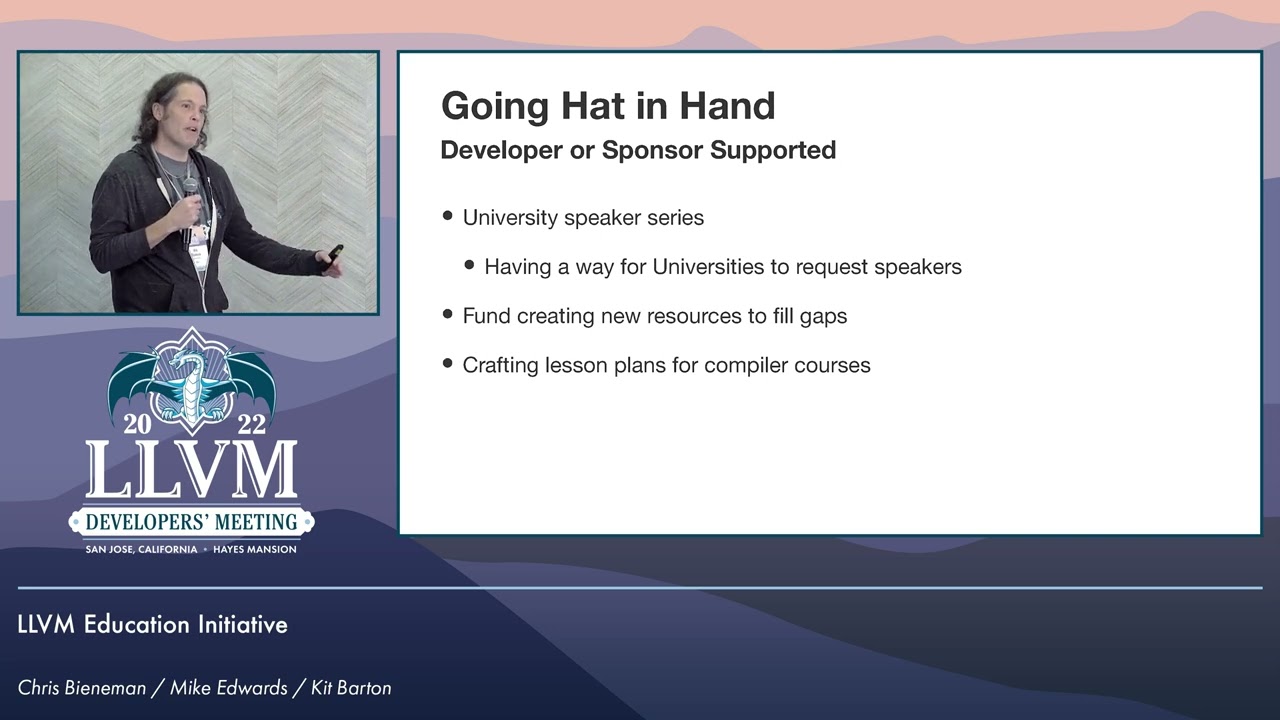 2022 LLVM Dev Mtg: LLVM Education Initiative