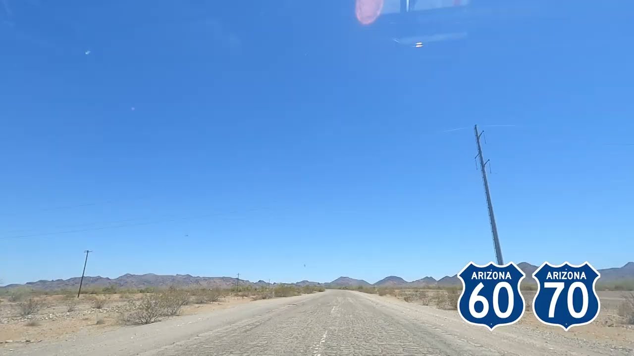 Old U S 60 & 70 West AZ and CA Part 1 (End of U S 60 Brenda, AZ to Chiriaco Summit, CA)