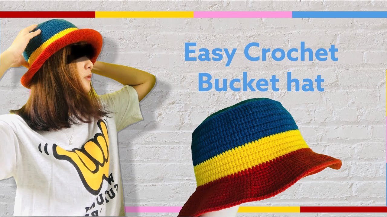 Easy Crochet Bucket Hat Tutorial  (beginner friendly)