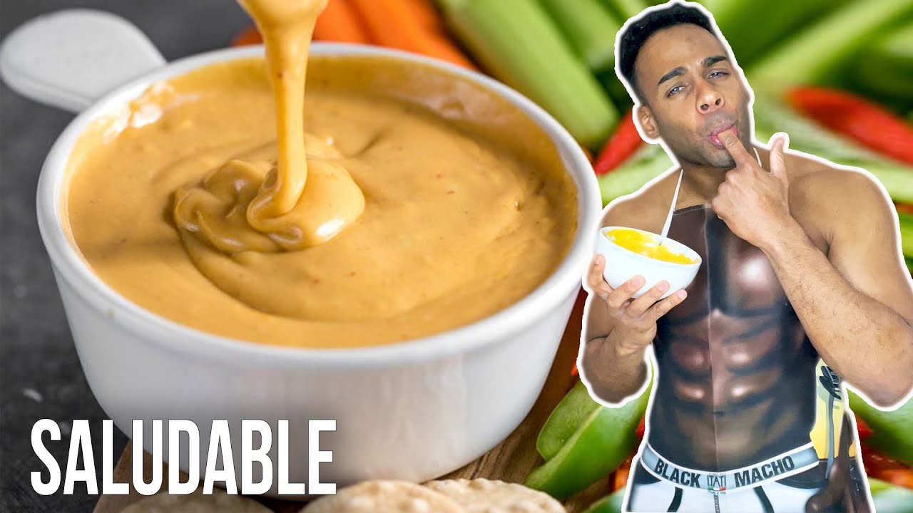 SALSA de Queso CHEDDAR SALUDABLE 🧀 Salsa para Nachos 🌱 Vegana