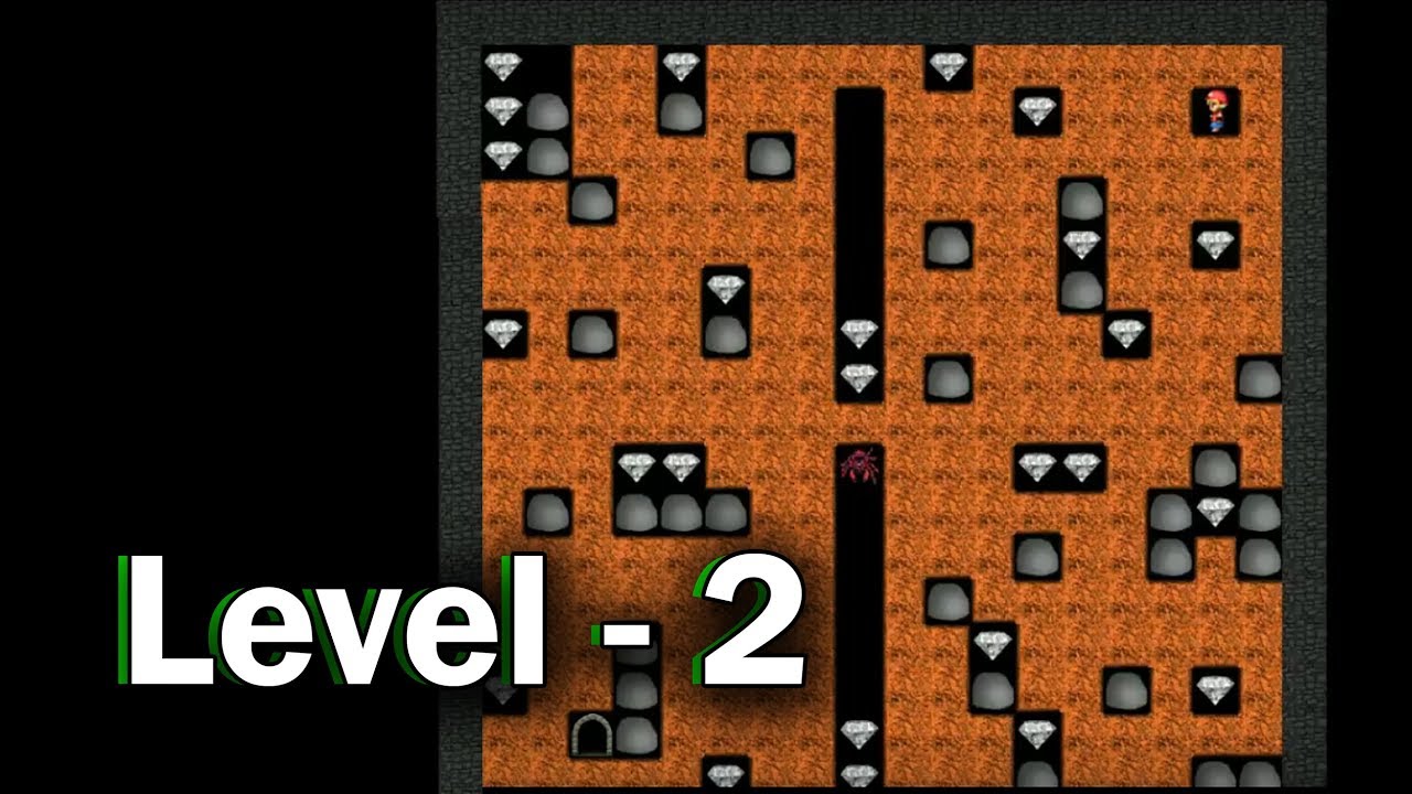 Diamond mine level 2 collected all 30 diamonds