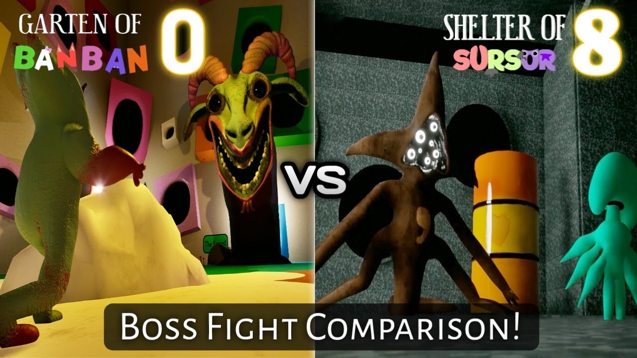 SHELTER OF SURSUR 8 vs GARTEN OF BANBAN 0 FINAL BOSS FIGHT Comparison