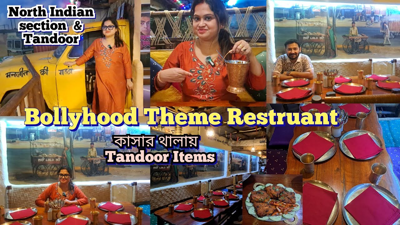 PART -1  BOLLYHOOD THEMED & ROADSIDE DHABA  in Kolkata❤️Ambience & Stature Items ReviewVlog