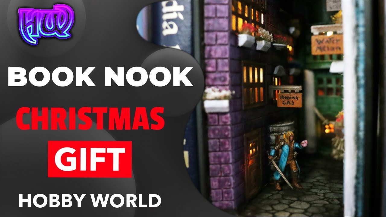 Creating a magical world in my bookshelf [Book Nook, Christmas Present]