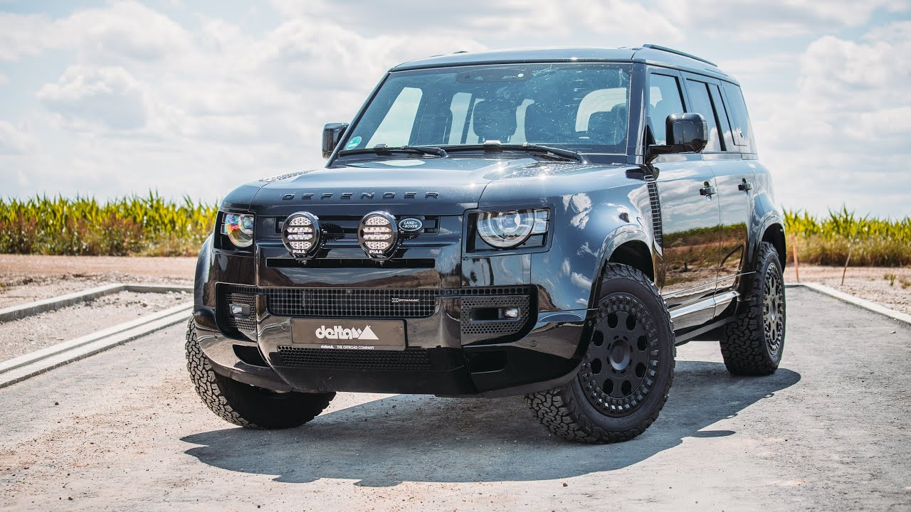 Land Rover Defender Upgrade: delta4x4 FORCE Beadlock Felgen und neue PIAA-Scheinwerfer
