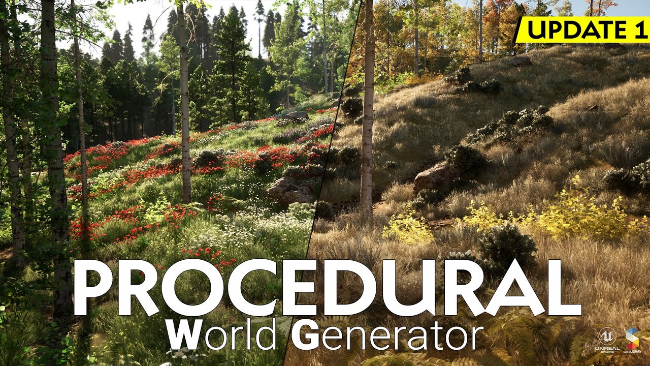 Procedural World Generator - v1.1 / UPDATE  #ue5 #unrealengine #gamedev #pcg