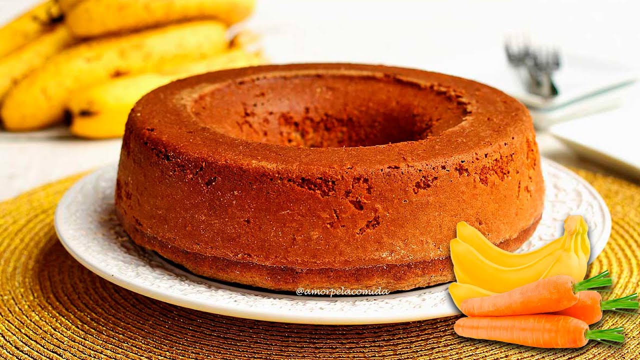 Torta de BANANA con AVENA y ZANAHORIA (FIT, SIN AZÚCAR) | Receta Saludable y Súper Esponjosa