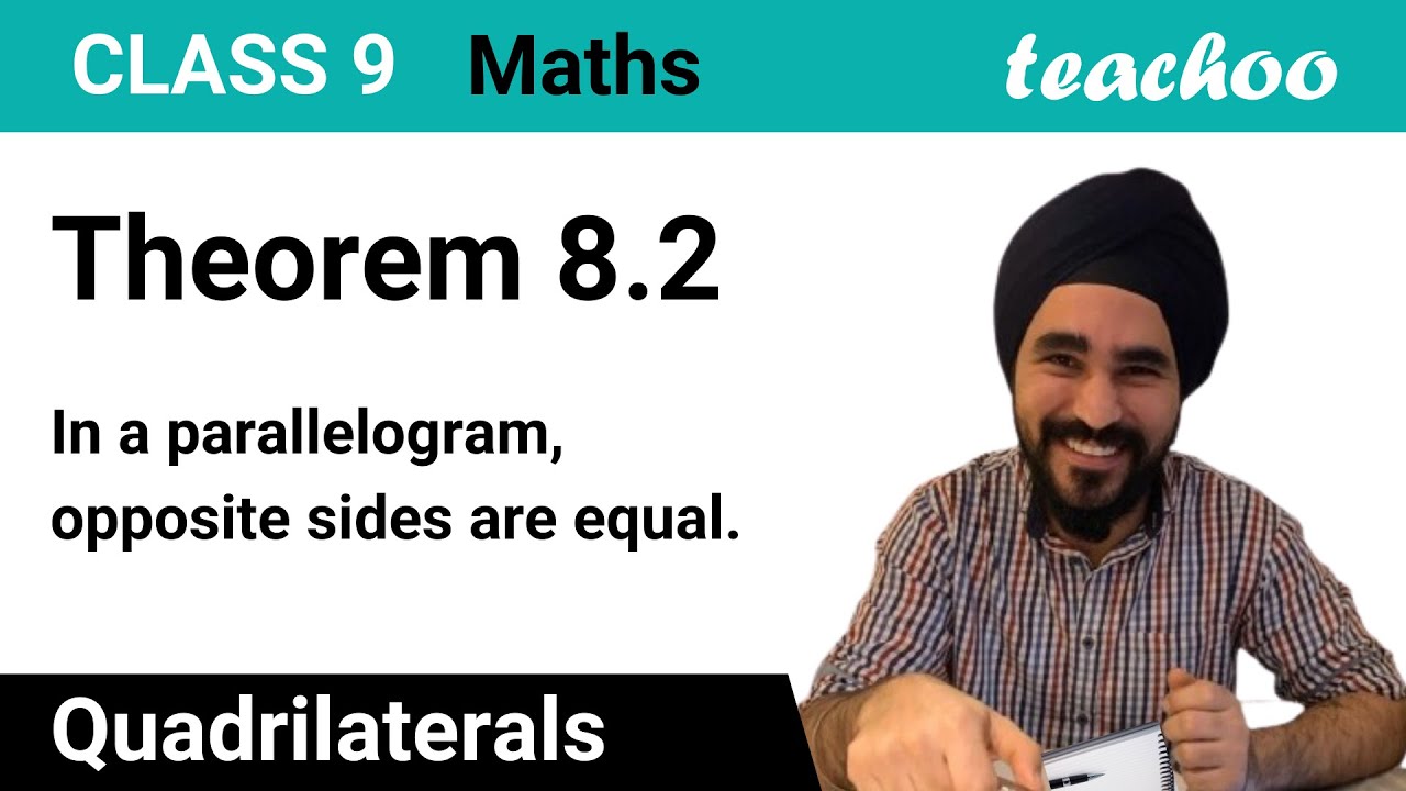 Theorem 8.2 Class 9 [Proof] - In parallelogram, prove that opposite sides are equal - Teachoo
